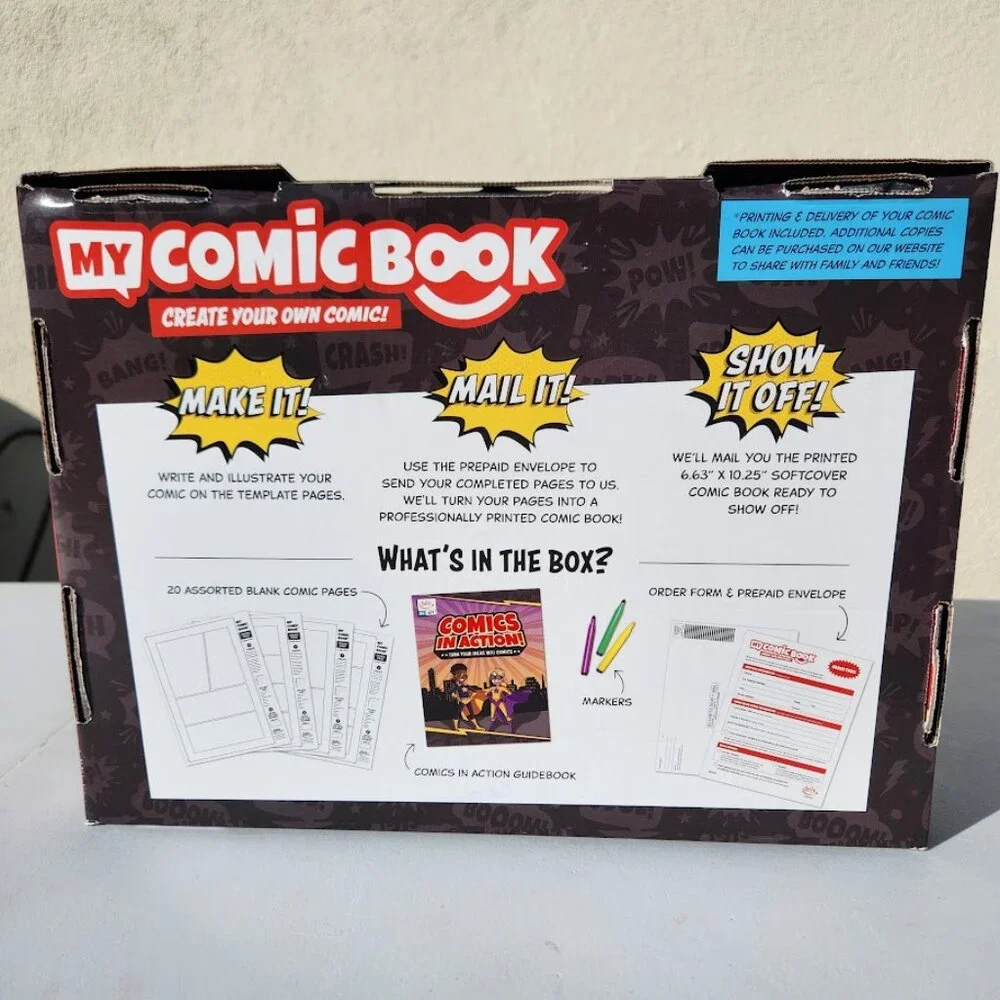 New Lulu Jr. My Comic Book making craft kit writing comicbook Published Create y